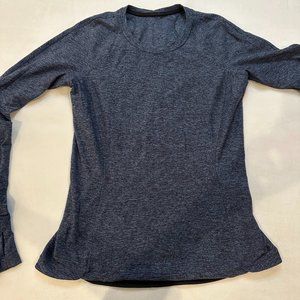 LULULEMON Heather Blue-Gray Pullover - Size 10